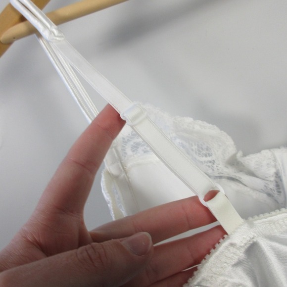 Victorias Secret Vintage Gold Label Bustier Corset 36C White Lingerie Bridal 134 - Picture 12 of 14